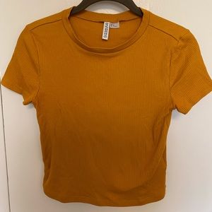 Tight ribbed crop top from H&M